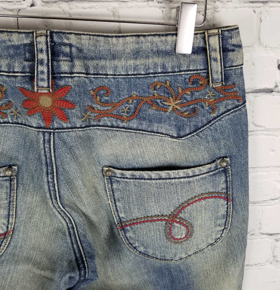 HEINE | embroidered floral flower western style jeans